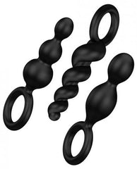 Satisfyer Booty Call Set Of 3 Black Anal Plugs