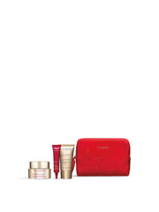 Clarins Nutri-Lumière Gift Set 50ml Nourishing Day Cream + 7ml Total Eye Lift + 15ml Nourishing Night Cream + 0.9ml Double Serum + Pouch