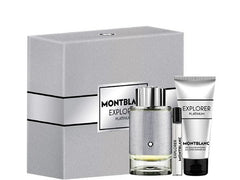 Mont Blanc Explorer Platinum Gift Set 100ml EDP + 100ml Shower Gel + 7.5ml EDP
