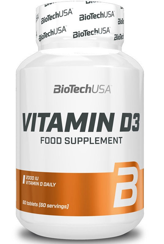 BioTechUSA Vitamin D3 50mcg - 120 tablets - Sense42 Beauty and Health