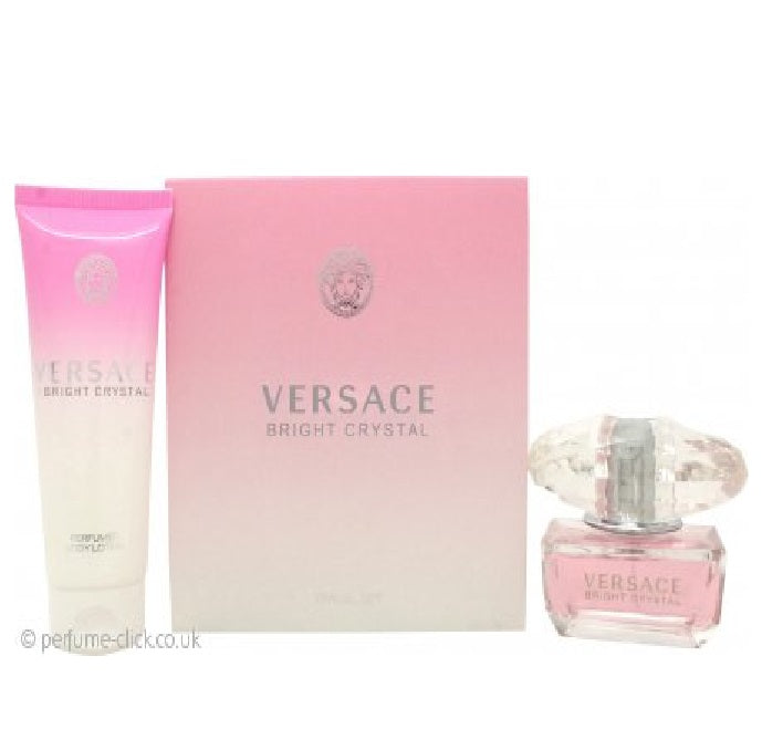 Versace Bright Crystal Gift Set 50ml EDT + 100ml Body Lotion - Sense42 Beauty and Health