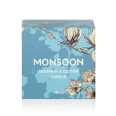 Monsoon Seaspray & Cotton Scented Candle 180g