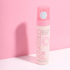 Sunkissed 95 Percent Natural Self Tan Mousse 200ml - Medium - Sense42 Beauty and Health