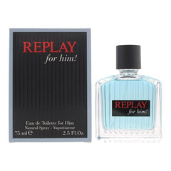 Replay For Him Eau de Toilette 75ml Spray - Sense42 Beauty and Health