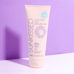 Sunkissed 95 Percent Natural Gradual Tan 200ml - Medium Dark - Sense42 Beauty and Health