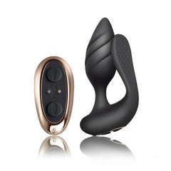 Rocks Off Cocktail Remote Control Couples Vibe Black