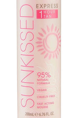 Sunkissed 95 Percent Natural Express 1 Hour Tan Mousse 200ml - Sense42 Beauty and Health