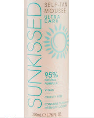 Sunkissed 95 Percent Natural Self Tan Mousse 200ml - Ultra Dark - Sense42 Beauty and Health