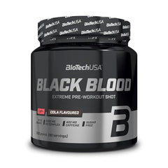 BioTechUSA Black Blood CAF+, Cola (EAN 5999076253661) - 300g - Sense42 Beauty and Health