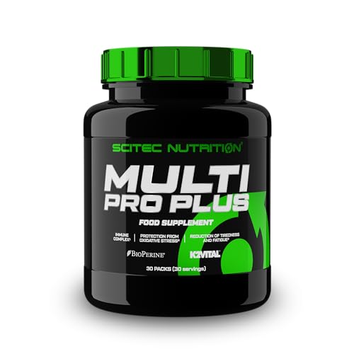 Scitec Nutrition Multi Pro Plus - 29-in-1 Multivitamin Food Supplement with Omega-3, Calcium, and Ginseng - 30 Day Supply in Convenient Sachets - Sense42 Beauty and Health