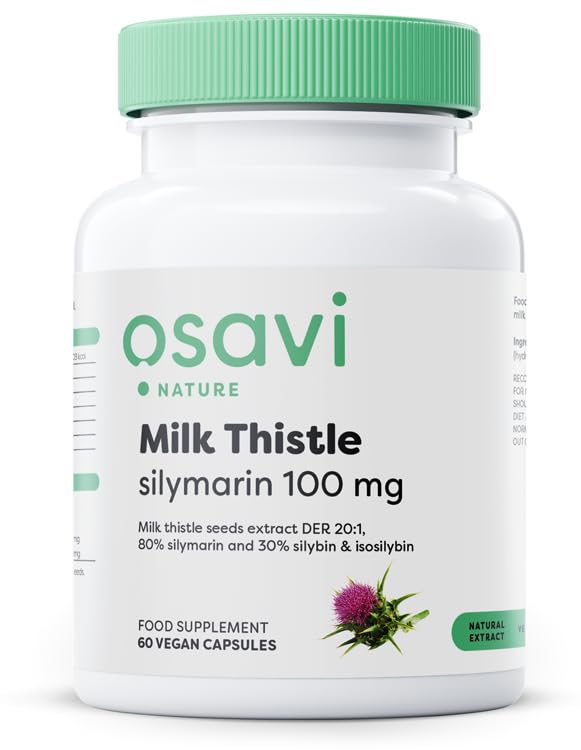 Osavi Milk Thistle Silymarin 100mg - 60 vegan caps - Sense42 Beauty and Health