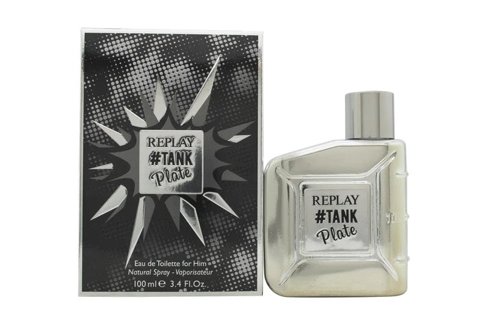 Replay #Tank Plate for Him Eau de Toilette 100ml Spray - Sense42 Beauty and Health