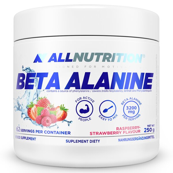 Beta Alanine, Raspberry Strawberry - 250g - Sense42 Beauty and Health