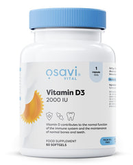 Osavi Vitamin D3 2000IU - 60 softgels - Sense42 Beauty and Health