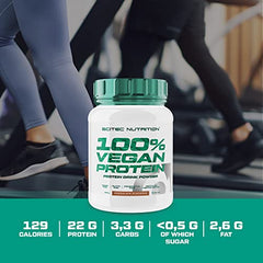 Scitec Nutrition 100% Vegan Protein – 5 Plant-Based Protein Sources – Fortified with Vitamin B12 – 33g Per Serving – Vegan, 1 kg, Biscuit-Pear - Sense42 Beauty and Health