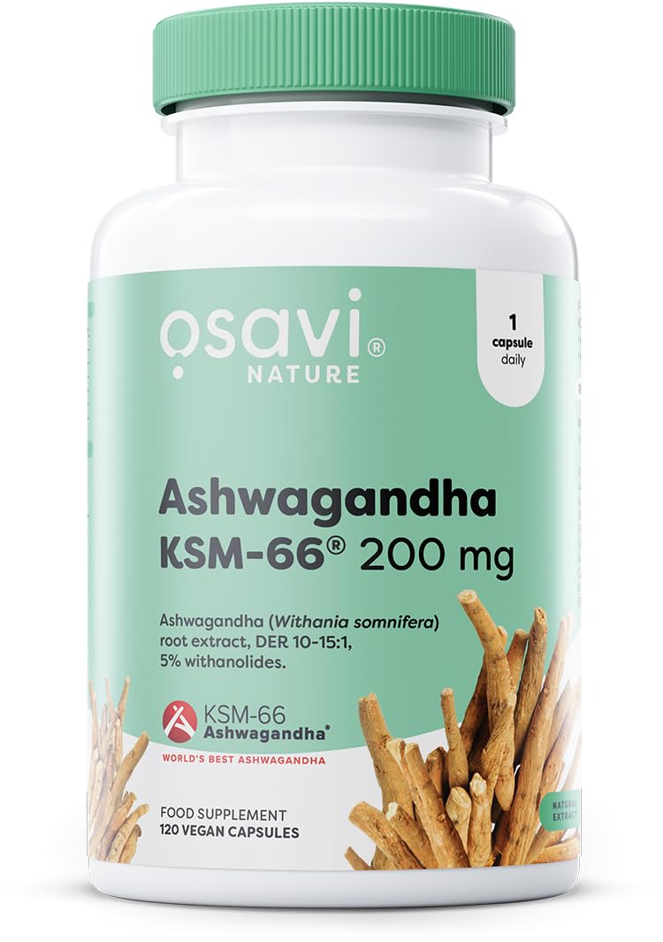 Osavi Ashwagandha KSM-66, 200mg - 120 Vegan caps - Sense42 Beauty and Health