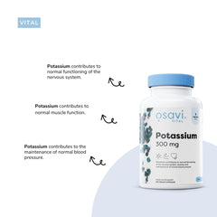 Osavi Potassium 300mg - 90 vegan caps - Sense42 Beauty and Health