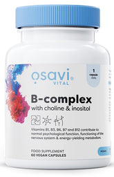 Osavi B-Complex with Choline & Inositol - 60 vegan caps - Sense42 Beauty and Health