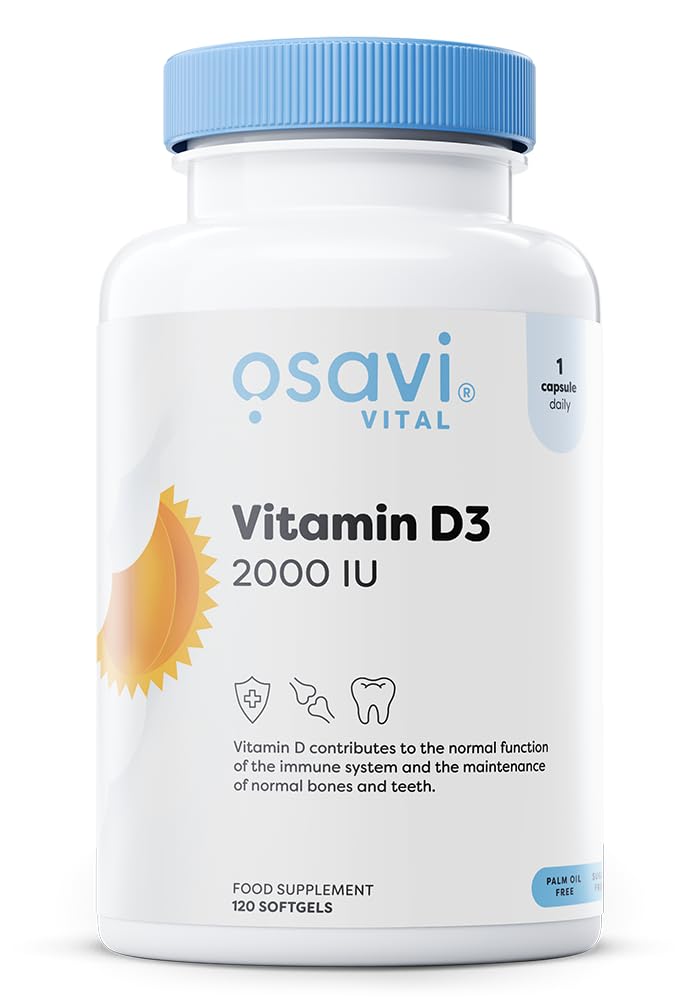 Osavi Vitamin D3 2000IU - 120 softgels - Sense42 Beauty and Health