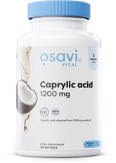 Osavi Caprylic Acid 1200mg - 120 softgels - Sense42 Beauty and Health