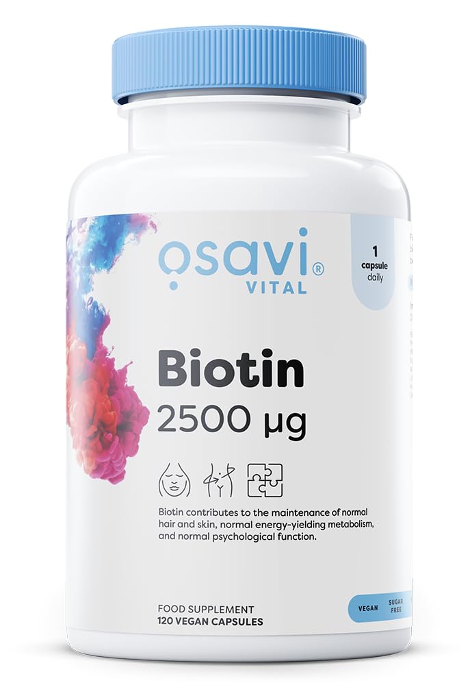 Osavi Biotin 2500mcg - 120 vegan caps - Sense42 Beauty and Health