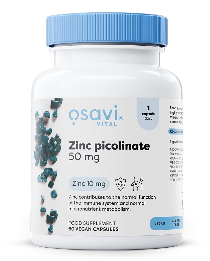 Osavi Zinc Picolinate 50mg - 60 vegan caps - Sense42 Beauty and Health