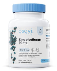 Osavi Zinc Picolinate 50mg - 60 vegan caps - Sense42 Beauty and Health