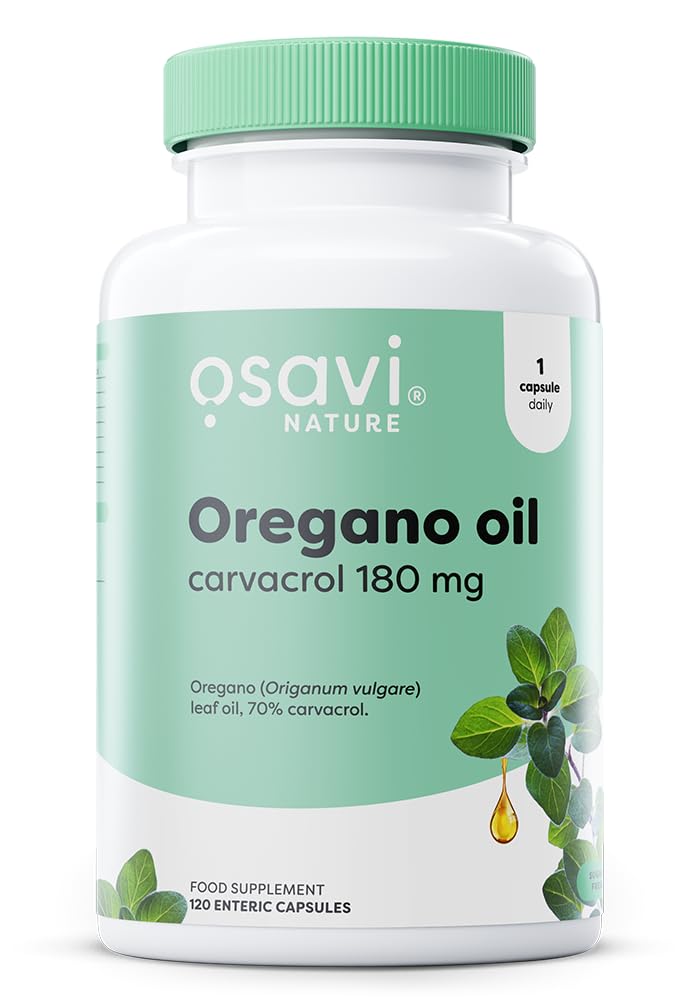 Osavi Oregano Oil Carvacrol, 180mg - 120 enteric caps - Sense42 Beauty and Health