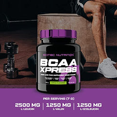 Scitec Nutrition BCAA Xpress, Sugar, Gluten & Lactose-Free, 5g Pure BCAA, Muscle Recovery & Growth, 2:1:1 Amino Acid Ratio, Flavoured & Easy Mixing, 280 g, Cola-Lime - Sense42 Beauty and Health