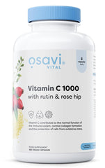 Osavi Vitamin C1000 with Rutin & Rose Hip - 180 vegan caps - Sense42 Beauty and Health