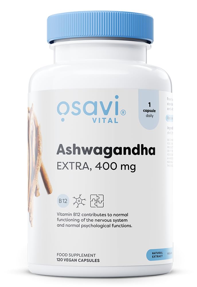Osavi Ashwagandha Extra, 400mg - 120 Vegan caps - Sense42 Beauty and Health