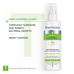 Pharmaceris T Sebo-Almond-Claris 3% Mandelic Acid Pure Skin Solution - Sense42 Beauty and Health