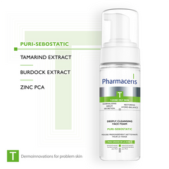 Pharmaceris T Puri-Sebostatic Deeply Cleansing Face Foam - Sense42 Beauty and Health