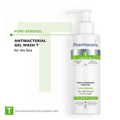 Pharmaceris T Puri-Sebogel Deep Cleansing Face Gel 190ml - Sense42 Beauty and Health