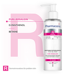 Pharmaceris R Puri-Rosalgin Soothing Physiological Face Gel Wash 190ml - Sense42 Beauty and Health