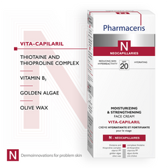 Pharmaceris N Vita-Capilaril Moisturising & Strengthening Face Cream SPF20 50ml - Sense42 Beauty and Health