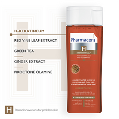 Pharmaceris H Keratineum Concentrated Shampoo For Weak and Thin Hair 250ml - Sense42 Beauty and Health
