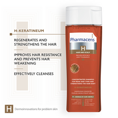 Pharmaceris H Keratineum Concentrated Shampoo For Weak and Thin Hair 250ml - Sense42 Beauty and Health