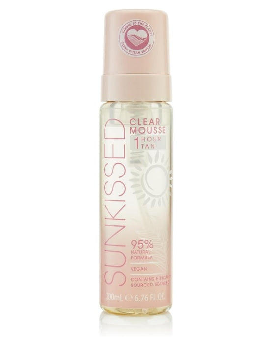 Sunkissed 1 Hour Tan Clear Mousse 200ml - Ocean Edition - Sense42 Beauty and Health