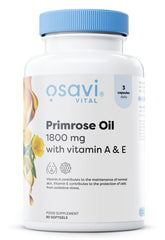 Osavi Primrose Oil 1800 mg with Vitamin A & E – 90 Softgels - Sense42 Beauty and Health