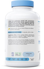 Osavi Omega-3 Fish Oil Molecularly Distilled 1000mg (Lemon) - 180 Softgels - Sense42 Beauty and Health