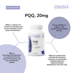 Osavi PQQ, 20mg - 60 Vegan caps - Sense42 Beauty and Health