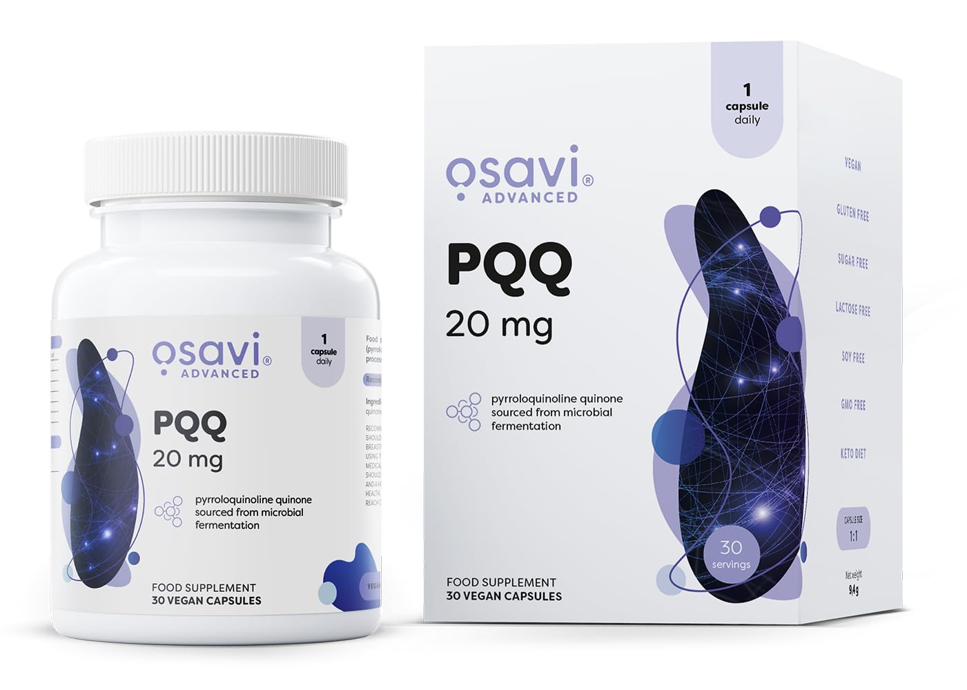 Osavi PQQ, 20mg - 30 Vegan caps - Sense42 Beauty and Health
