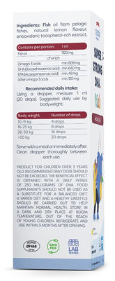 Osavi Super Strong DHA Kids 640mg DHA (Lemon) - 50 ml. - Sense42 Beauty and Health