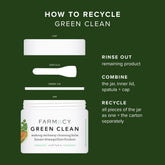 Farmacy Natural Makeup Remover - Green Clean Makeup Meltaway Cleansing Balm Cosmetic - Travel Size (50 ml)