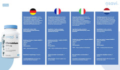 Osavi Chromium 200mcg - 120 vegan caps - Sense42 Beauty and Health