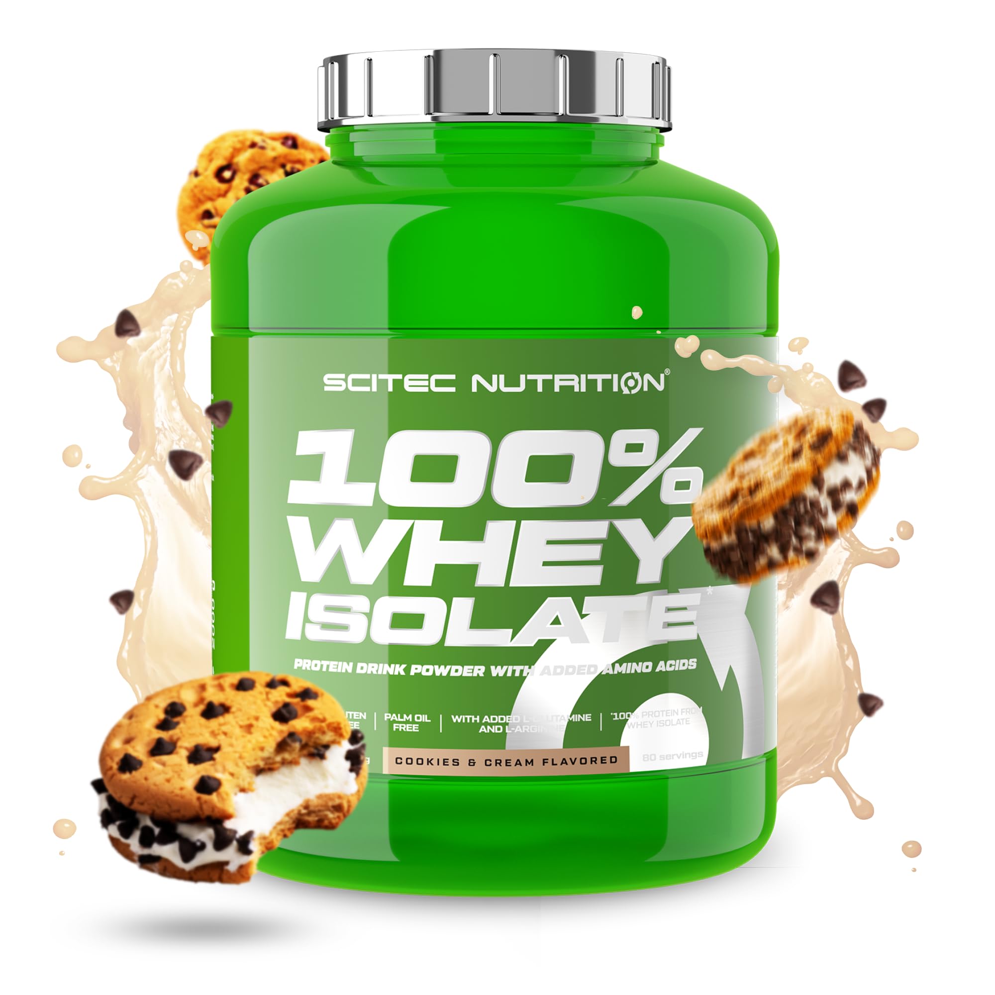 SciTec 100% Whey Isolate Cookies & Cream - 2000g - Sense42 Beauty and Health