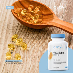 Osavi Vitamin D3 2000IU - 60 softgels - Sense42 Beauty and Health