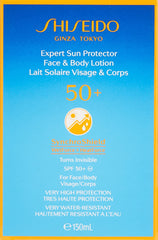 Shiseido Expert Sun Protector Face And Body Lotion SPF50+ 150ml - Sense42 Beauty and Health