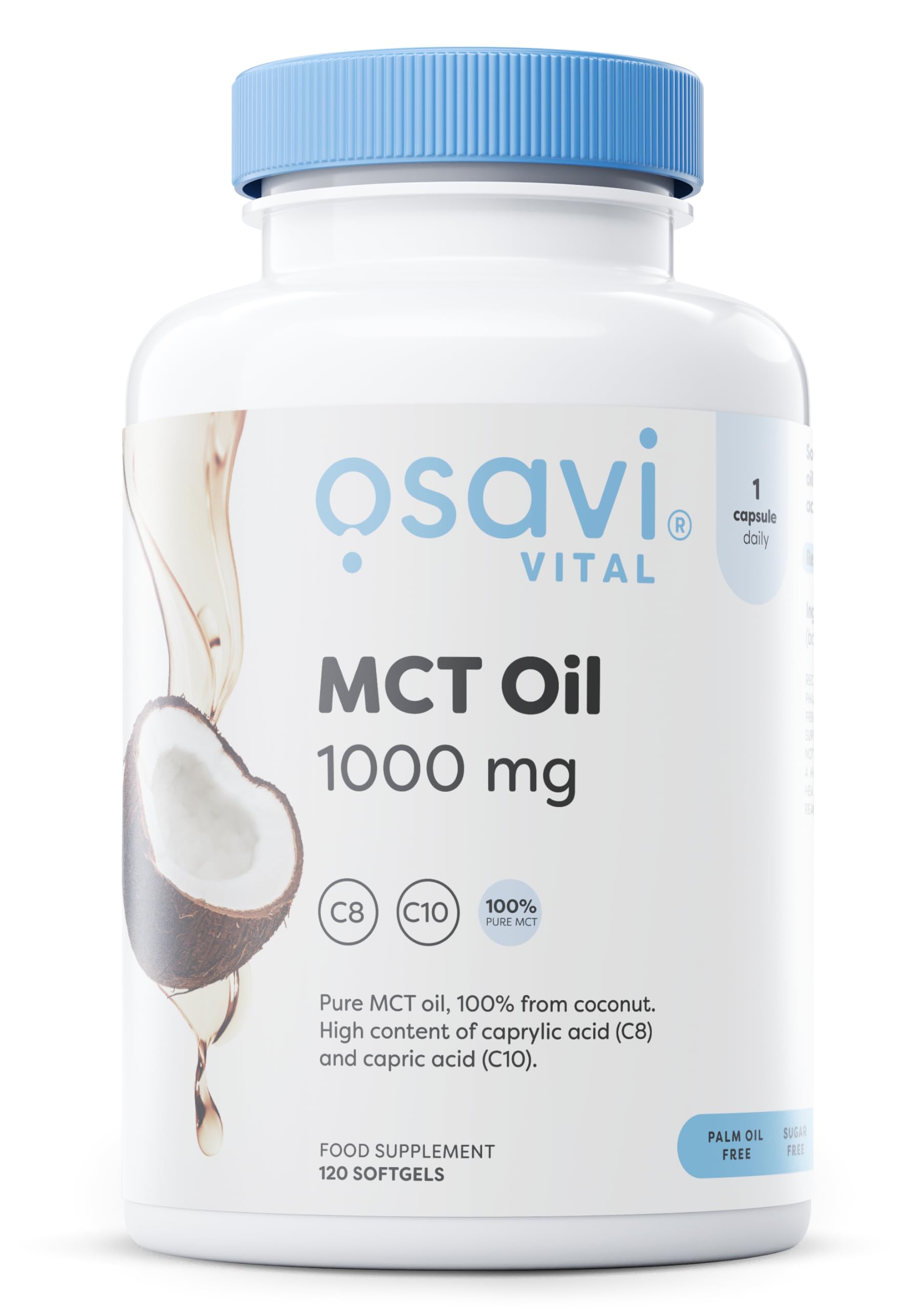 Osavi MCT Oil 1000mg - 120 softgels - Sense42 Beauty and Health